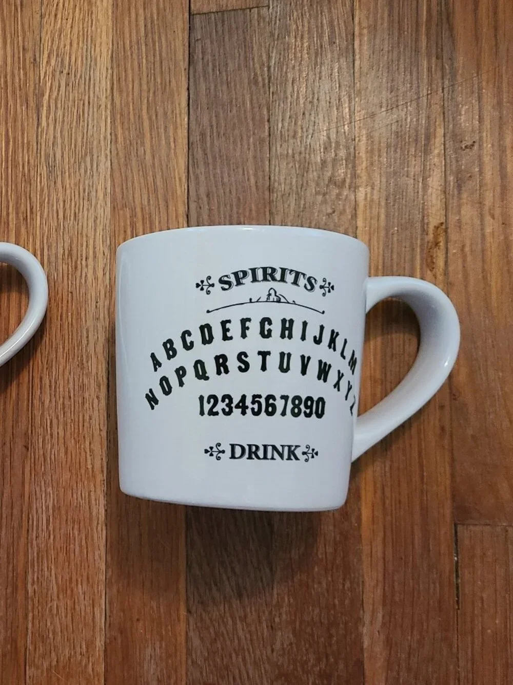 Magenta Spirits Ouija Board Mugs Set of 2 Halloween Goth